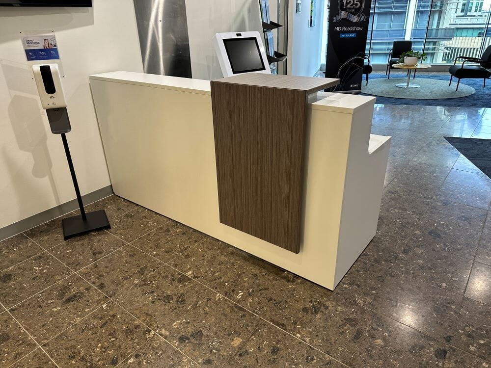 Reception Counter Delivery and Install