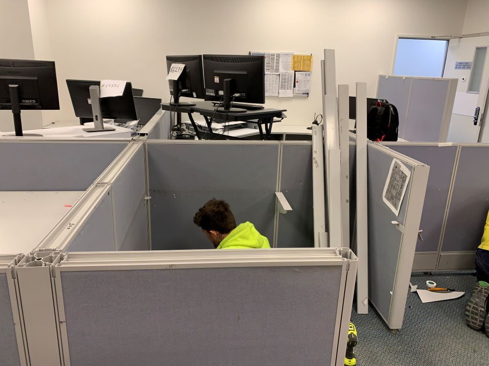 Office Furniture Reconfiguration